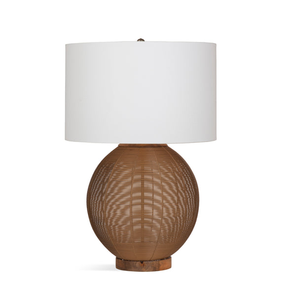 Maisel Wood and Metal Gold Table Lamp