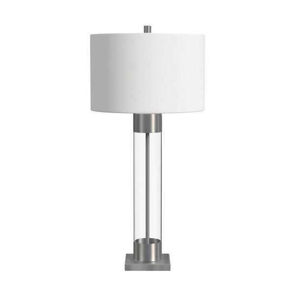 Tennison Wood Silver Table Lamp