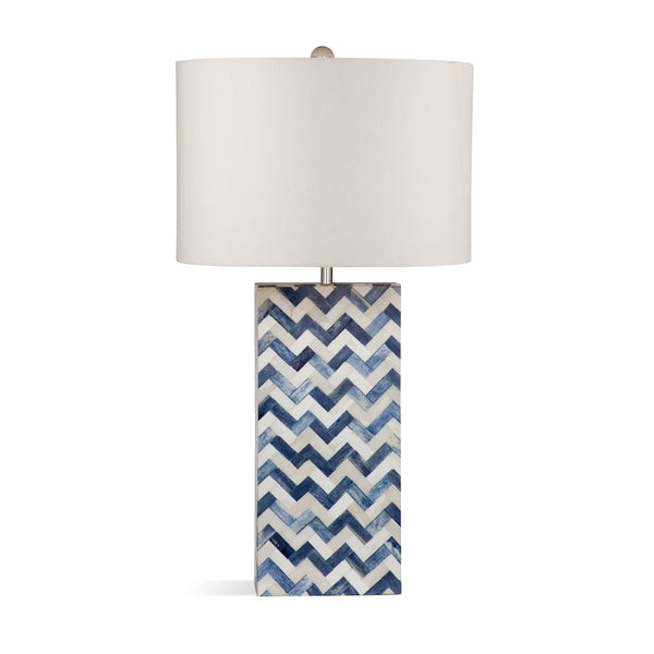 Dunmore Bone and Iron Blue Table Lamp