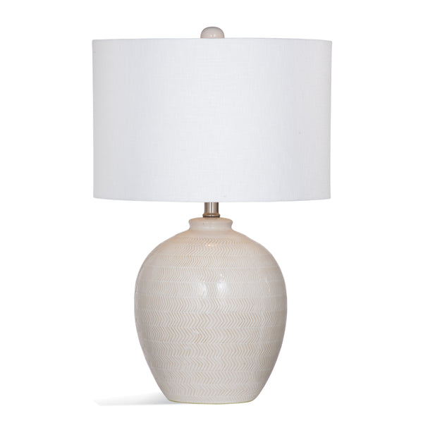 Ellen Ceramic White Table Lamp