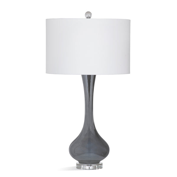 Trey Wood Grey Table Lamp