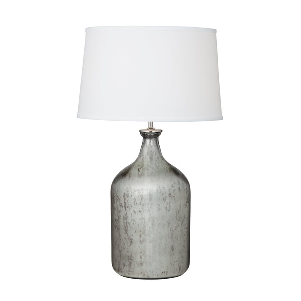 Lindler Glass and Metal Grey Table Lamp