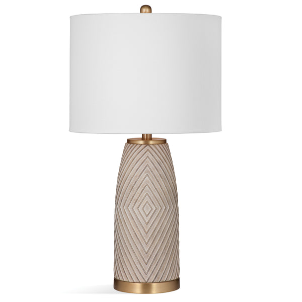 Becky Polyresin Beige Table Lamp