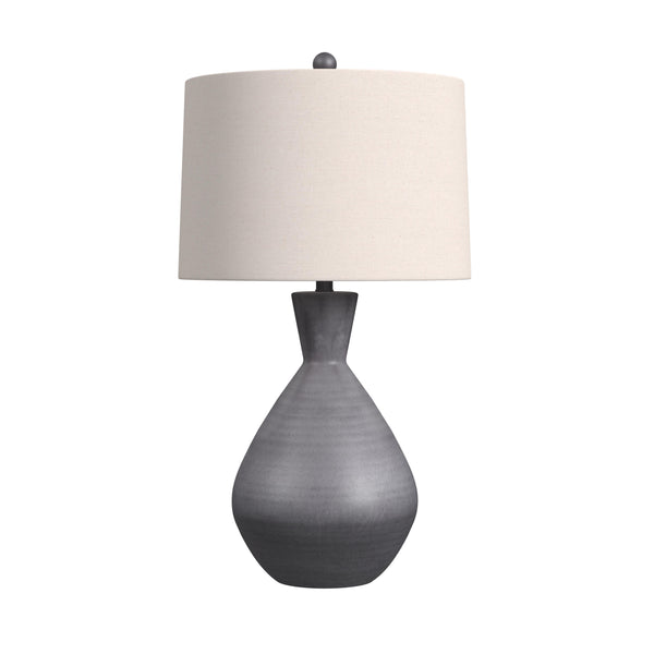 Ceres Concrete and Metal Grey Table Lamp