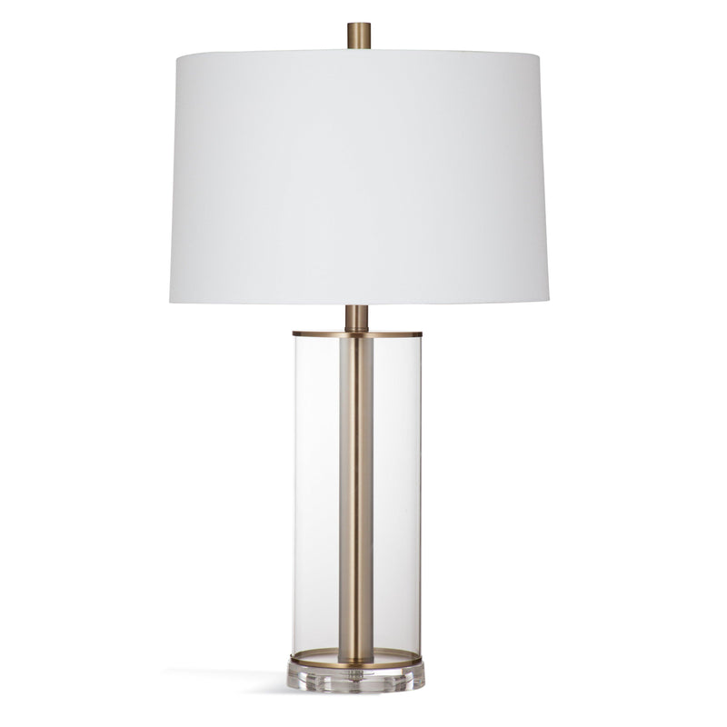 Ares Glass and Acrylic Brown Table Lamp