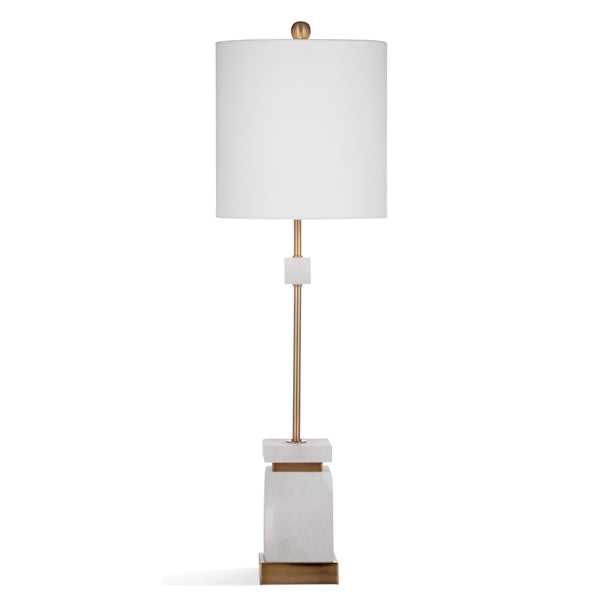 Regulus Metal and Marble White Table Lamp