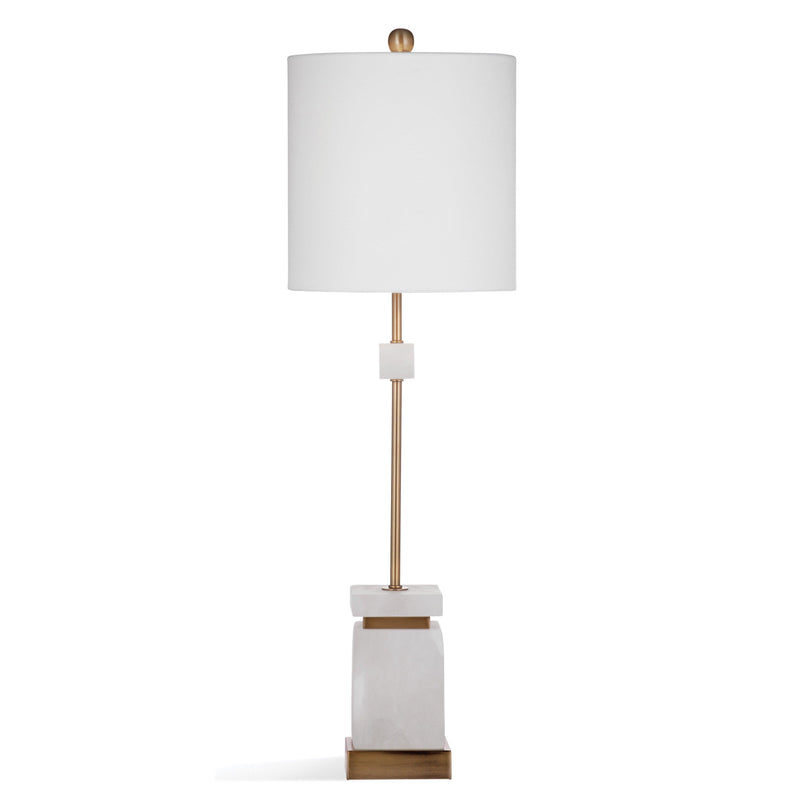 Regulus Metal and Marble White Table Lamp