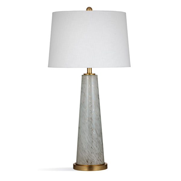 Estella Glass and Metal White Table Lamp