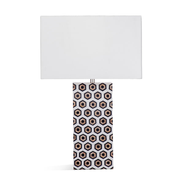 Mona MDF and Resin Multicolor Table Lamp