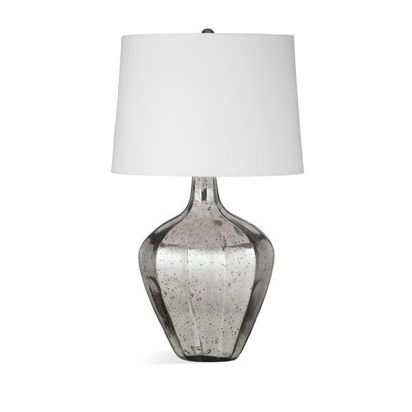 Diamond Glass Silver Table Lamp