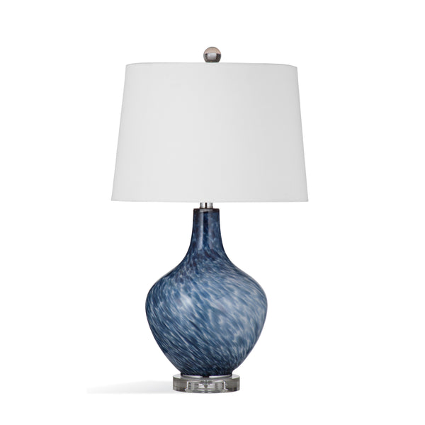 Myst Glass and Acrylic Blue Table Lamp