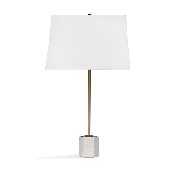 Correy Metal and Marble Gold Table Lamp
