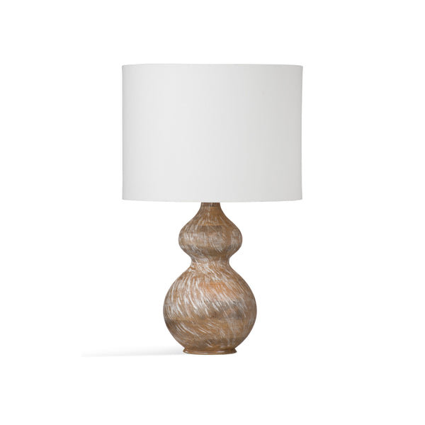 Caveette Wood Brown Table Lamp