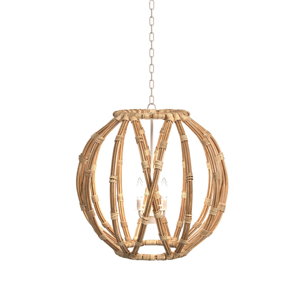 Archdale Metal and Rattan Brown Pendant Lamp