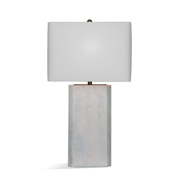 Sundree Marble and Metal Off-White Table Lamp