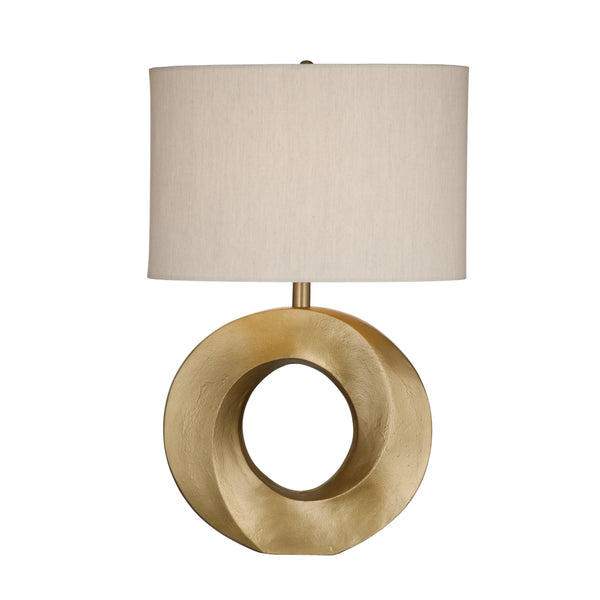 Spin Metal Gold Table Lamp
