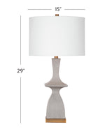 Marion Resin and Metal Gray Table Lamp