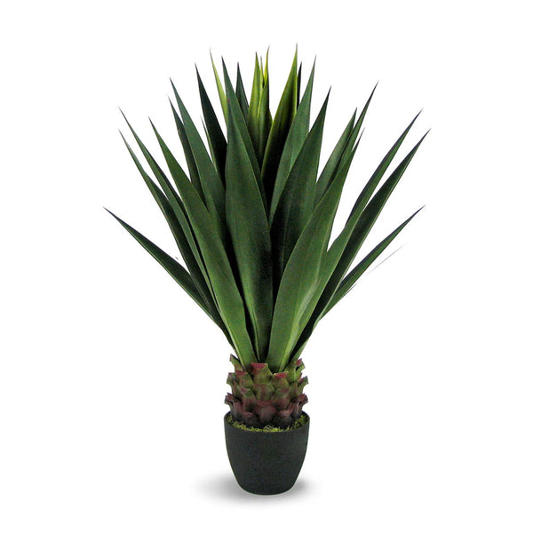 40" Faux Botanical Outdoor Green Giant Agave