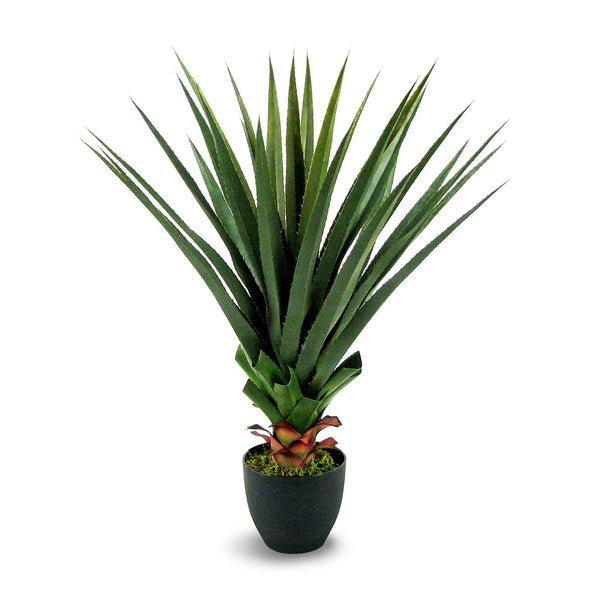 28" Faux Botanical Outdoor Green Dracaena