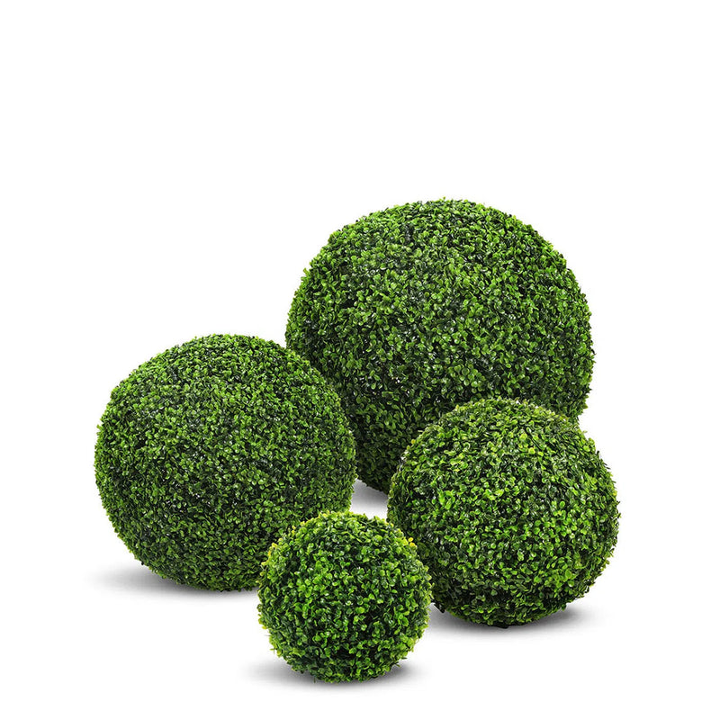 Faux Botanical Outdoor Green Boxwood Ball