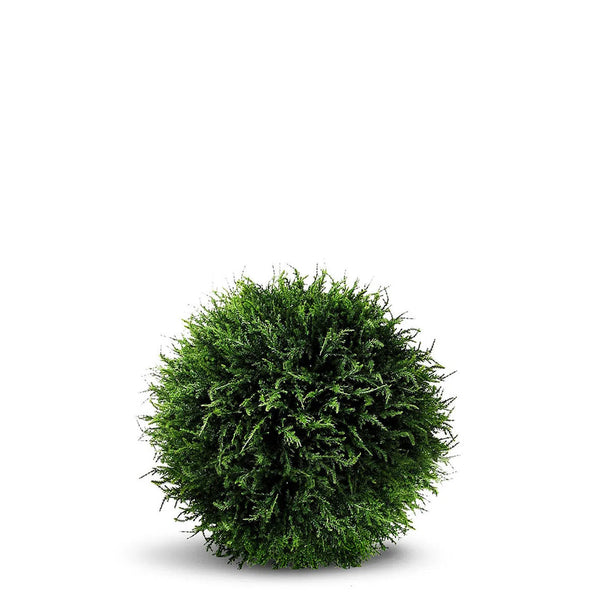 Faux Botanical Outdoor Green Cedar Ball