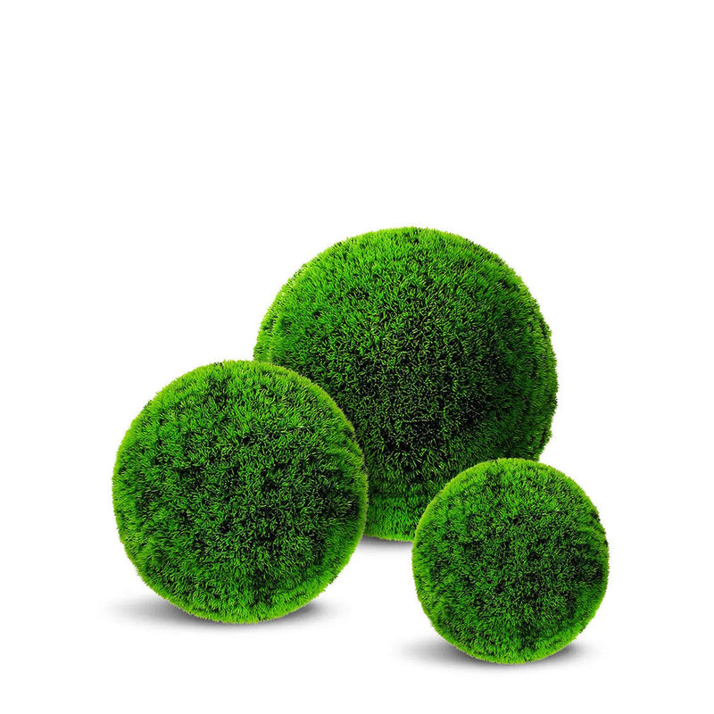 Faux Botanical Outdoor Lime Green Grass Ball