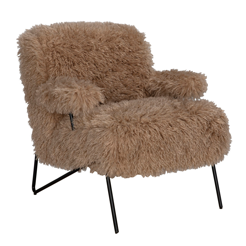 Exeter Vegan Fur Lounge Chair