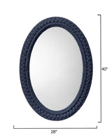 Club Cotton Rope Braided Oval Wall Mirror By Jamie Young