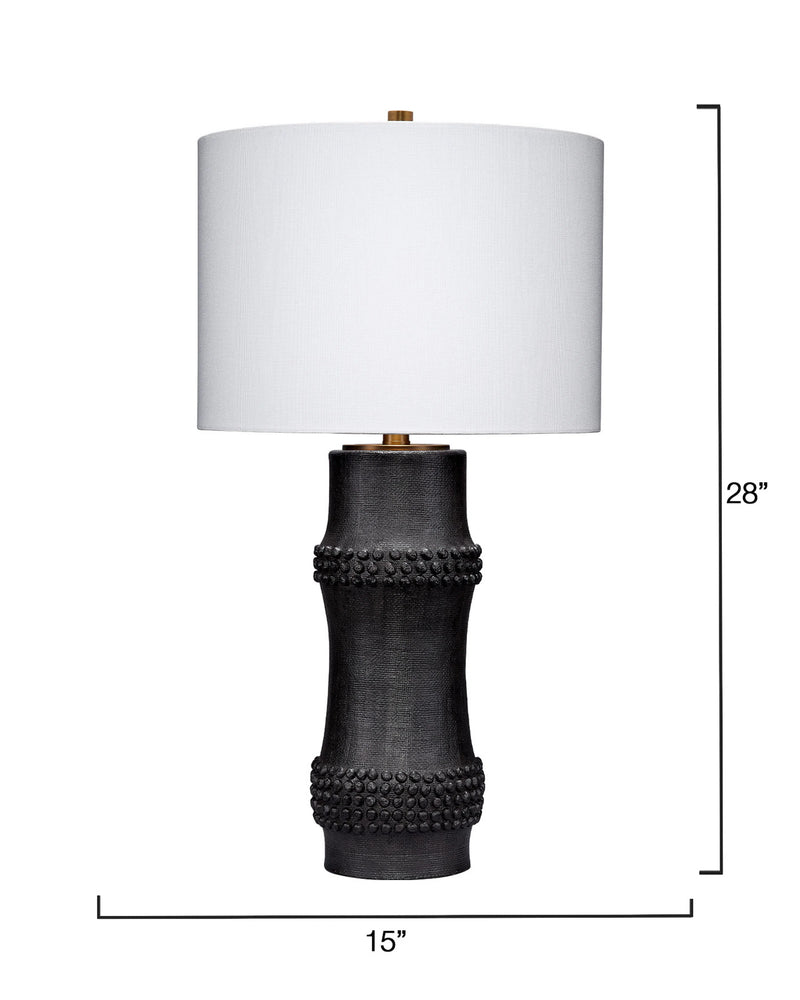 Rail Polyresin Classic Table Lamp