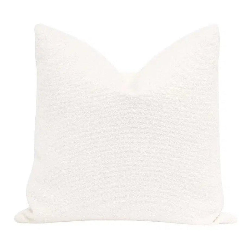 Essential White Performance Boucle Throw Pillow With Insert - Set of 2