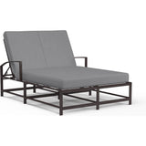 La Jolla Sunbrella Double Outdoor Chaise-Outdoor Chaises-Sunset West-Canvas Granite-LOOMLAN