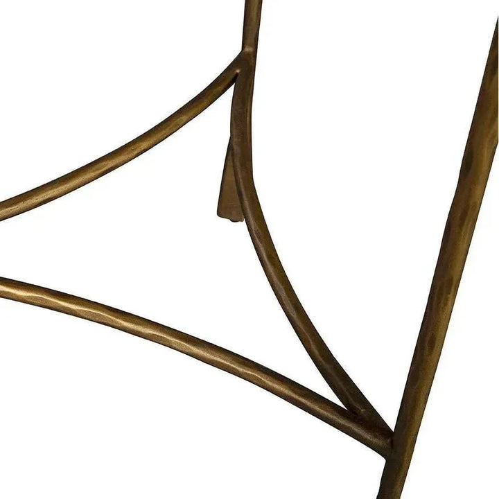 LaBelle Marble Topped Round Side Table - LOOMLAN - Furniture Classics - Side Tables