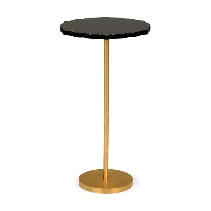 Lacquer Top Iron Made Side Table - LOOMLAN - Chelsea House - Side Tables