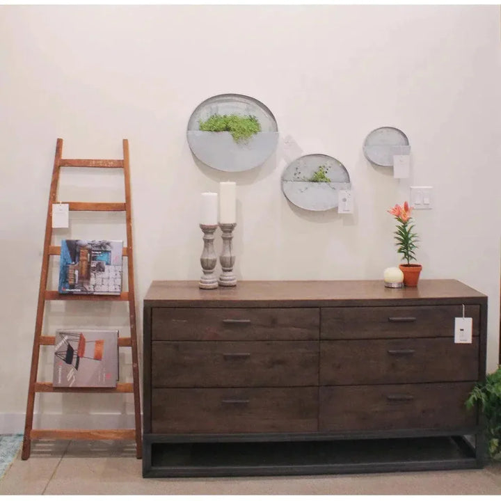 Ladder Etagere Wood Shelves Wood Tall & Narrow - LOOMLAN - LH Imports - Etageres