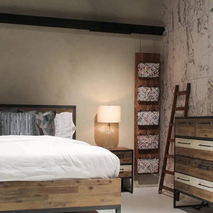 Ladder Etagere Wood Shelves Wood Tall & Narrow - LOOMLAN - LH Imports - Etageres