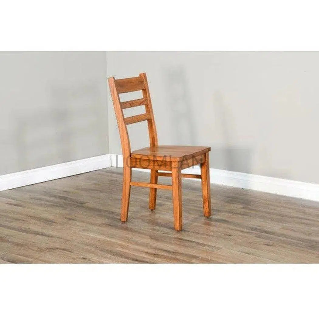 Ladderback Chair with Wood Seat Set