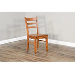 Ladderback Chair with Wood Seat Set