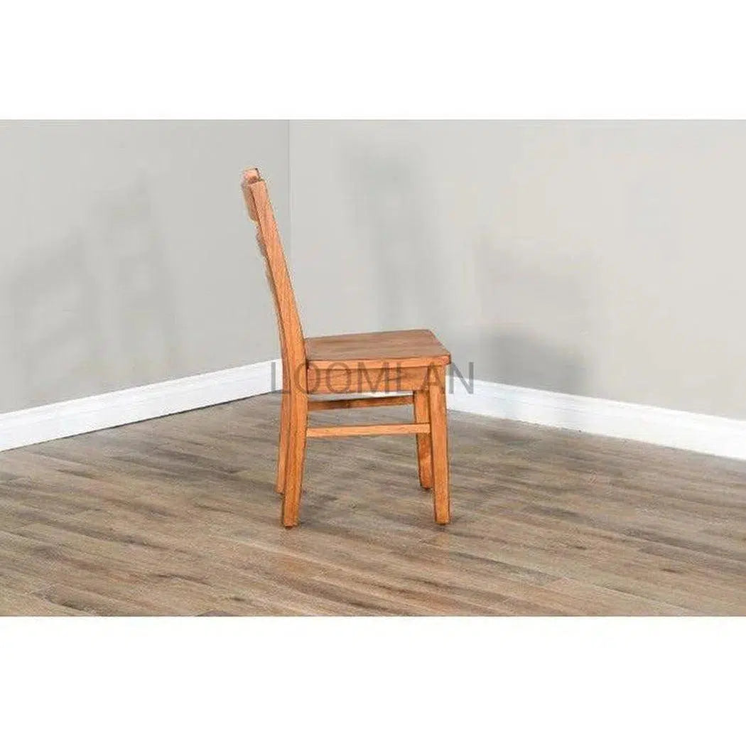 Ladderback Chair with Wood Seat Set