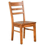 Ladderback Chair with Wood Seat Set