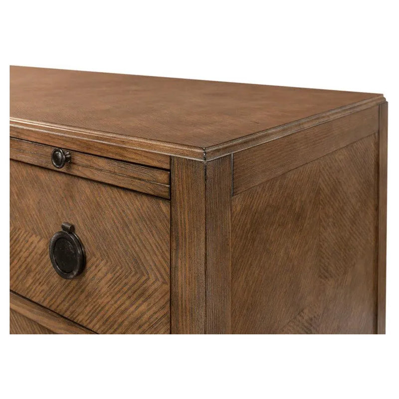 Ladlow Chest Two Drawers Light Mink Finish