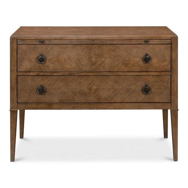 Ladlow Chest Two Drawers Light Mink Finish