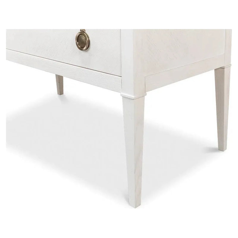 Ladlow Chest Two Drawers Working White