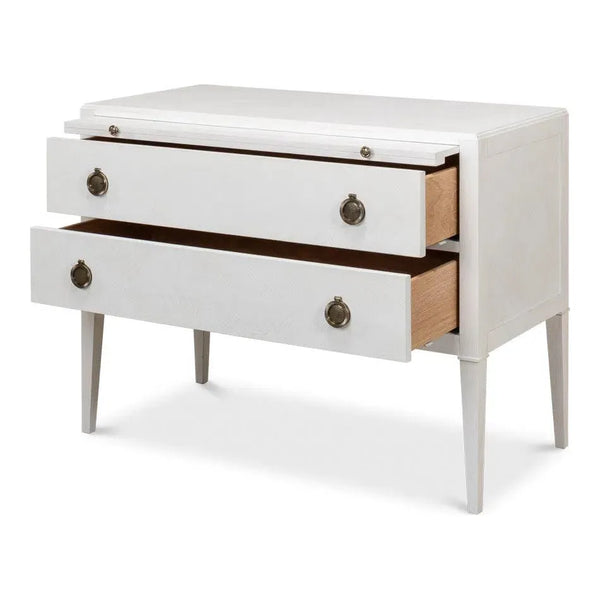 Ladlow Chest Two Drawers Working White