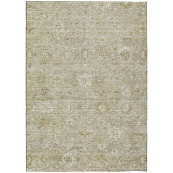 Laeara Brown Washable Indoor-Outdoor Rug