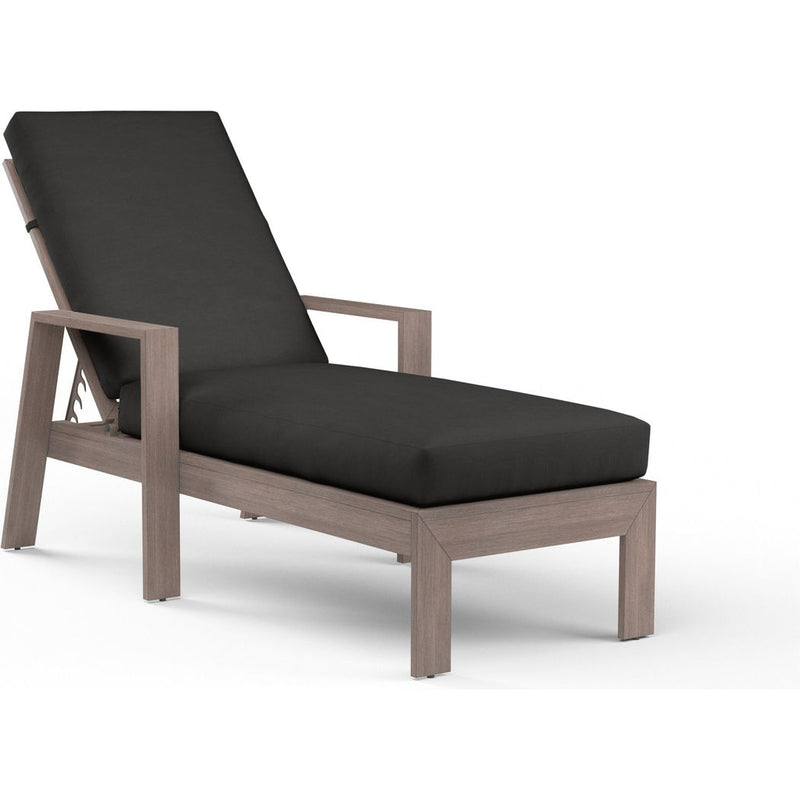 Laguna Sunbrella Outdoor Chaise Lounge-Outdoor Chaises-Sunset West-Spectrum Carbon-LOOMLAN