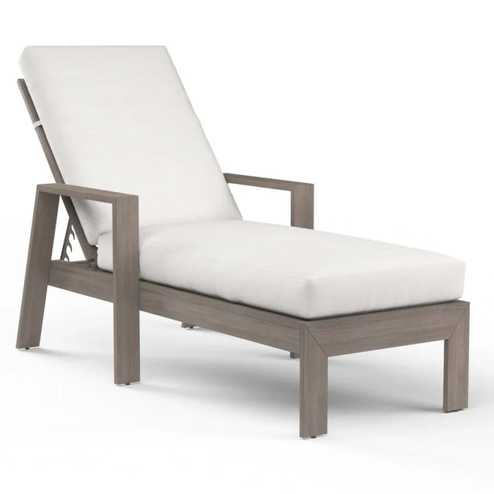 Laguna Sunbrella Outdoor Chaise Lounge-Outdoor Chaises-Sunset West-Canvas Flax-LOOMLAN