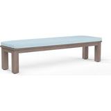 Laguna Sunbrella Outdoor Dining Bench-Outdoor Benches-Sunset West-Canvas Skyline-LOOMLAN