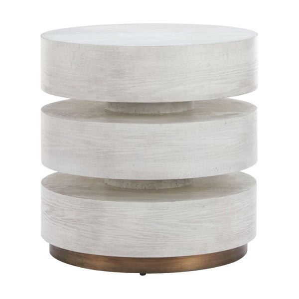 Laha Wooden White Side Table