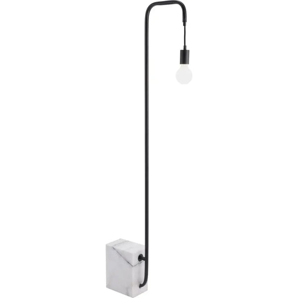 Lancia Floor Lamp Black-Floor Lamps-Zuo Modern-LOOMLAN