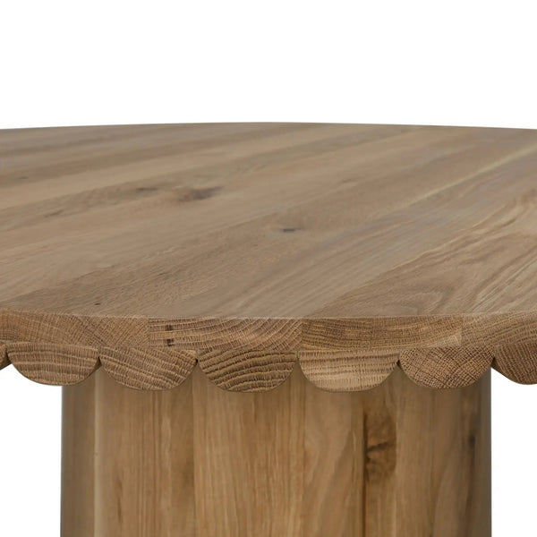 Lane Natural Wood Round Dining Table-Dining Tables-Noir-LOOMLAN